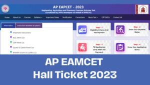 AP EAMCET hall ticket download 2023: